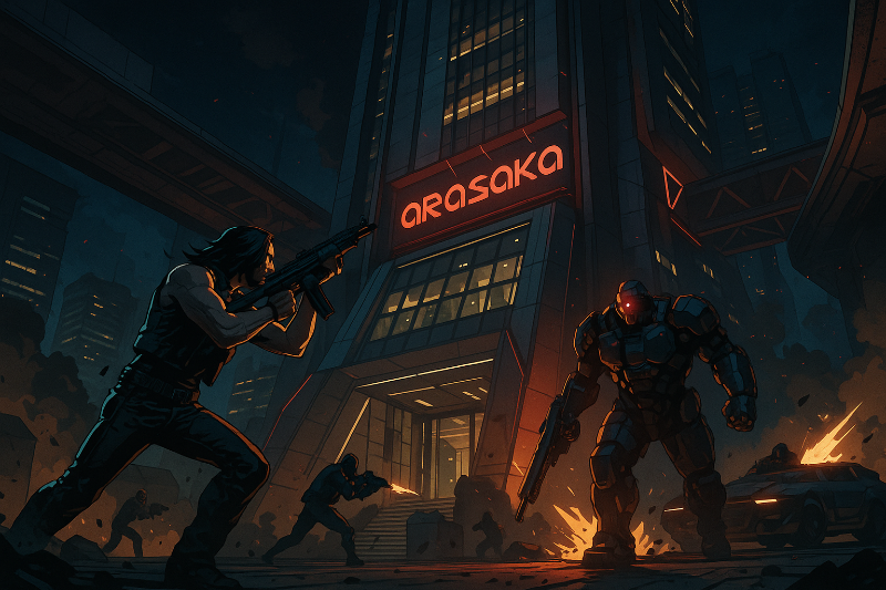 Johnny Silverhand & Adama Smasher - Arasaka HQ, Night City 2023